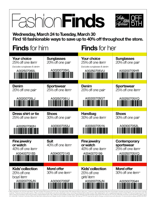 saks off 5h coupon